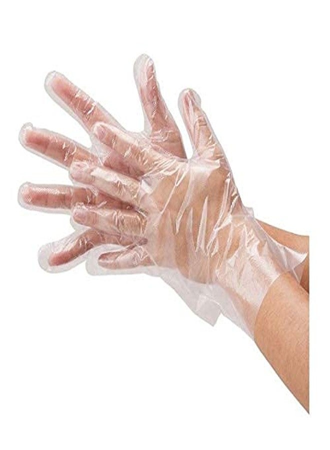 STAR SUNLITE Transparent Disposable Clear Plastic Hand Gloves for Home Kitchen, Restaurant Hotel and Out Pack of 1000 - Image 1